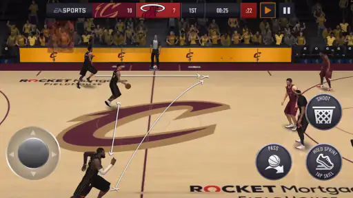 NBA LIVE バスケットボール screenshot