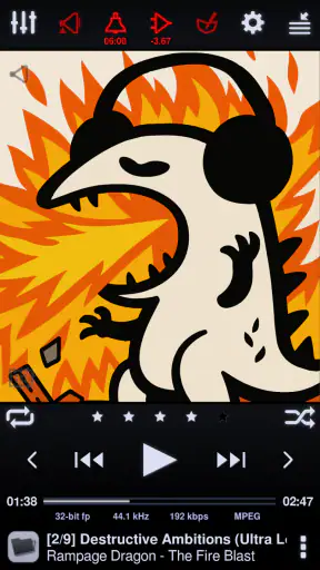 Neutron Music Player screenshot 1
