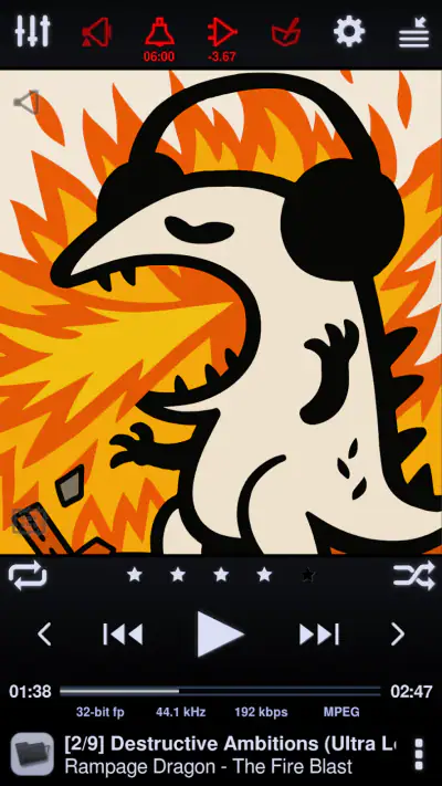 Neutron Music Player screenshot 1