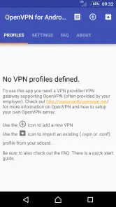 OpenVPN for Android screenshot