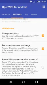 OpenVPN for Android screenshot