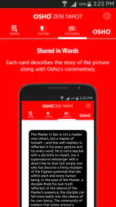 Osho Zen Tarot screenshot
