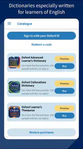 Oxford Advanced Learner's Dict screenshot