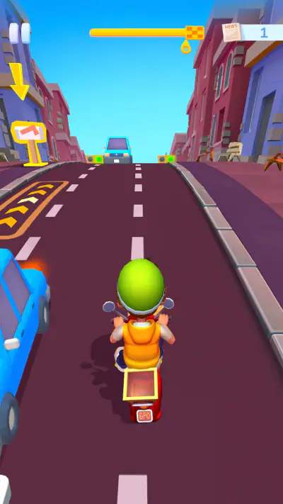 [Paper Boy Race] ランニングゲーム screenshot 1