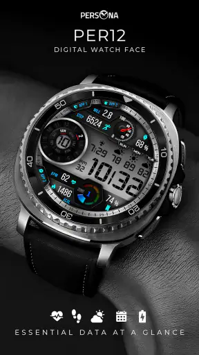 PER12 Digital Watch Face screenshot 1