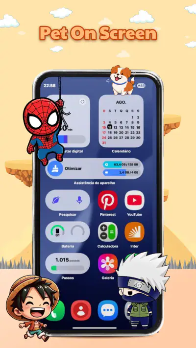 Pet On Screen - Shimeji Kawaii screenshot 1