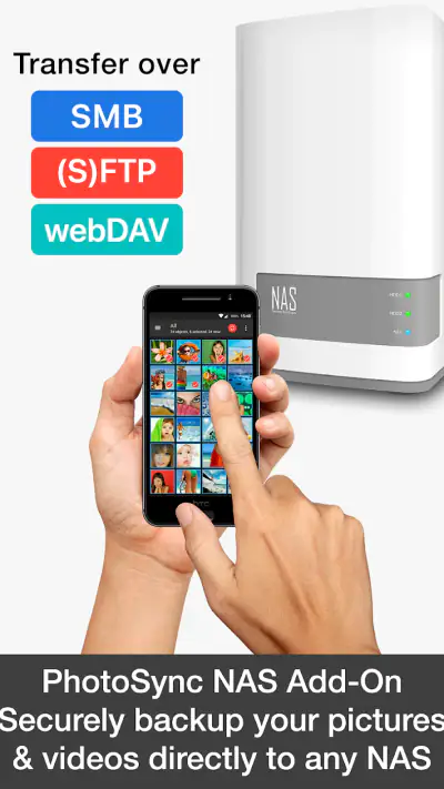 PhotoSync NAS Add-On screenshot 1