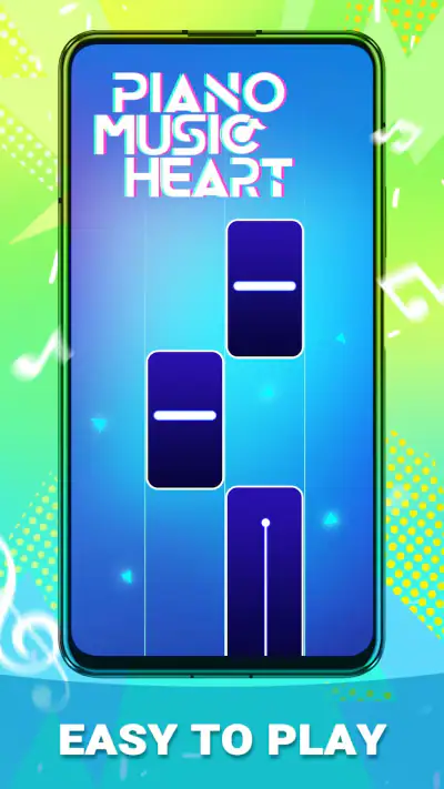 Piano Music Heart: Pop Tiles screenshot 1