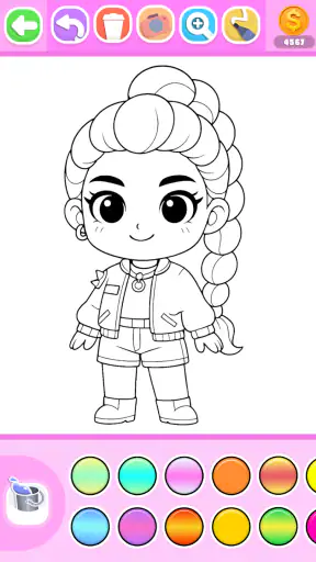 Princess Coloring Book Glitter screenshot 1