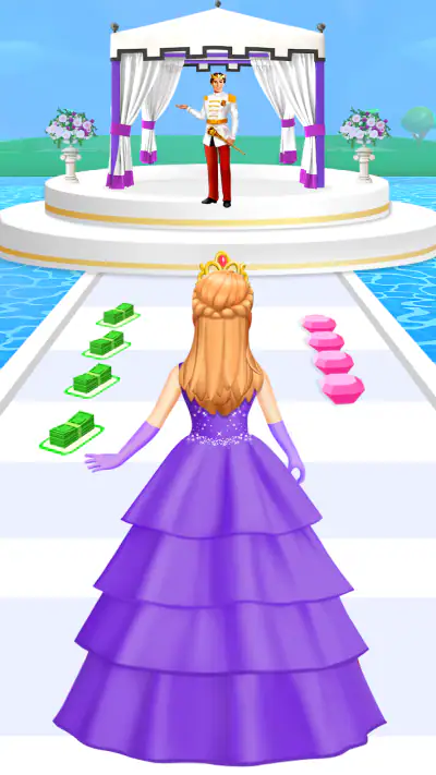 Princess Race: Wedding Games screenshot 1
