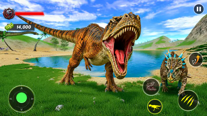 Real Jurassic Dino Revolt Game screenshot 1
