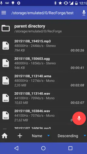 RecForge II Pro: Voice Rec screenshot 1