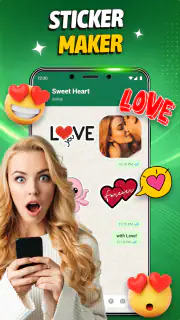 Romantic Love Sticker Maker screenshot 1