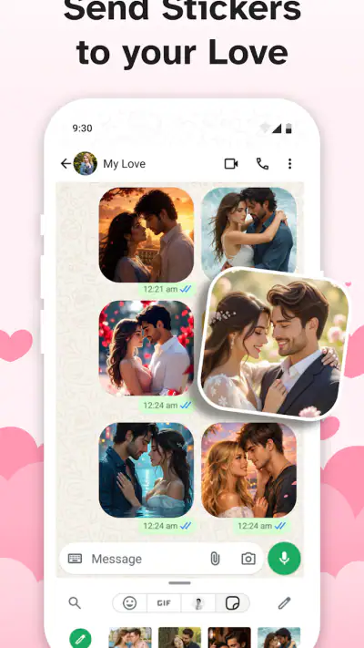Romantic Sticker: Love Sticker screenshot 1