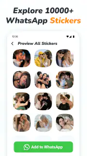 Romantic Stickers WAStickers screenshot 5