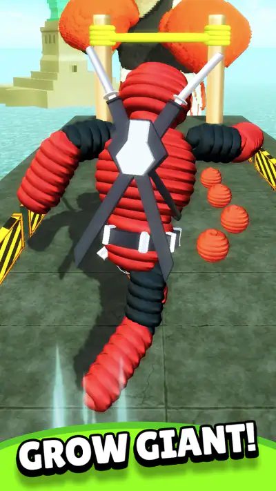 Rope Man Run - Yarn Hero Game screenshot 1