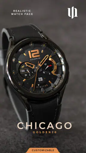 S4U Chicago Golden watch face screenshot 1