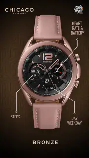 S4U Chicago Golden watch face screenshot 2
