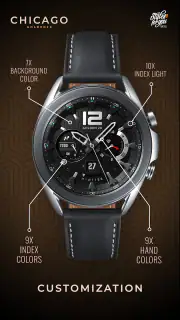 S4U Chicago Golden watch face screenshot 3