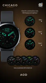 S4U Chicago Golden watch face screenshot 6