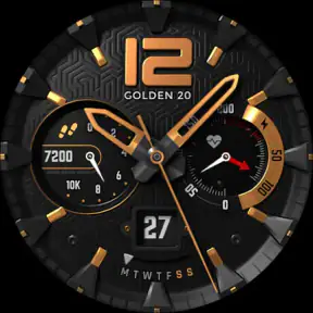 S4U Chicago Golden watch face screenshot 8