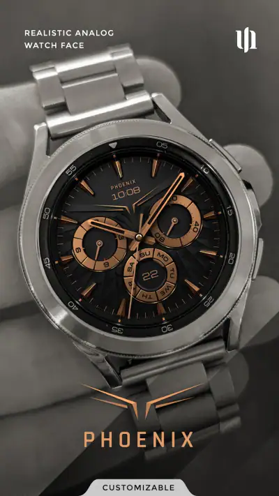 S4U Phoenix Luxury Watch Face screenshot 1
