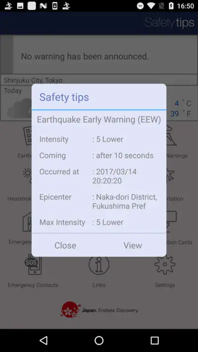 Safety tips screenshot 1
