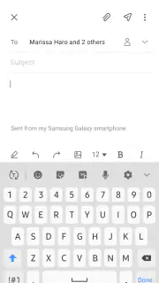 Samsung Eメール screenshot 4