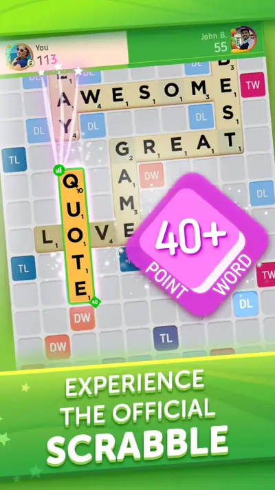 Scrabble® GO-Classic Word Game screenshot 1