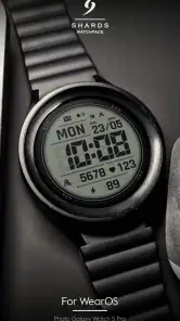 SH092 Watch Face, WearOS watch screenshot