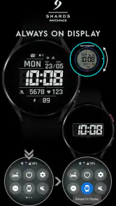 SH092 Watch Face, WearOS watch screenshot