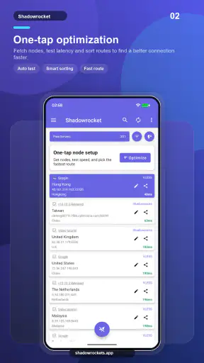 Shadowrocket for android screenshot 1