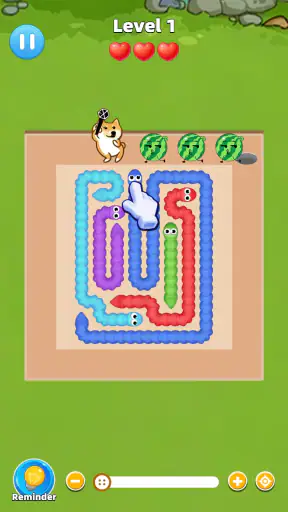Snake Away: Casual Puzzle screenshot 1