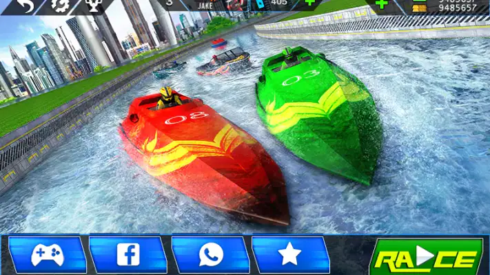 Speed Boat Crash Racing screenshot 1