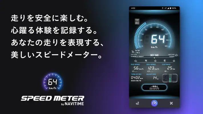 SPEED METER by NAVITIME - 速度計 screenshot 1