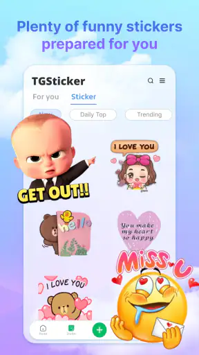 Tgsticker - sticker & kaomoji screenshot 1