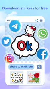 Tgsticker - sticker & kaomoji screenshot