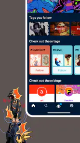 Tumblr—ファンサイト、アート、カオス screenshot