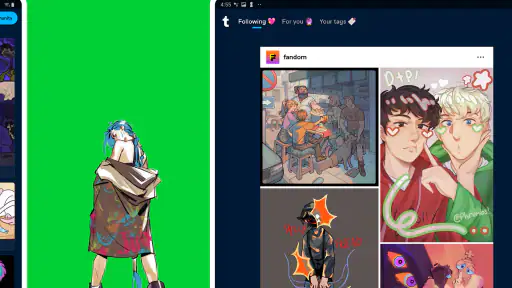 Tumblr—ファンサイト、アート、カオス screenshot