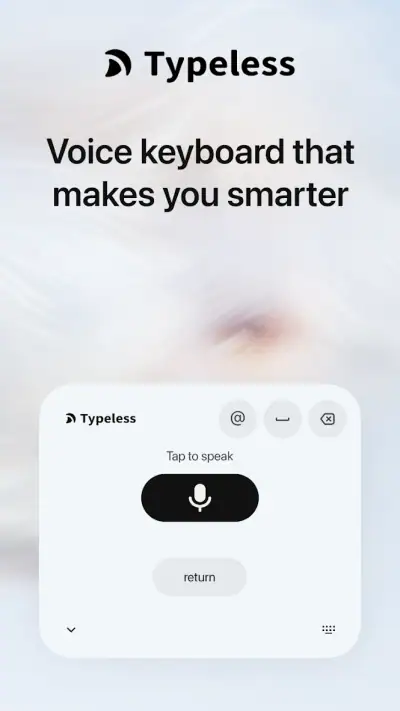 Typeless: AI Voice Keyboard screenshot 1