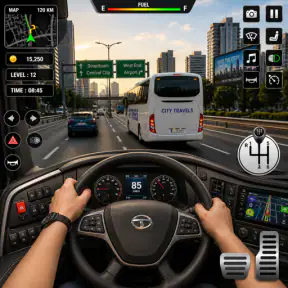Ultimate Bus Driving 3d Game screenshot 1