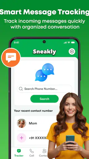 Unseen Chat & Track: Sneakly screenshot 1