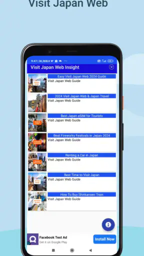 Visit Japan Web Info screenshot 1