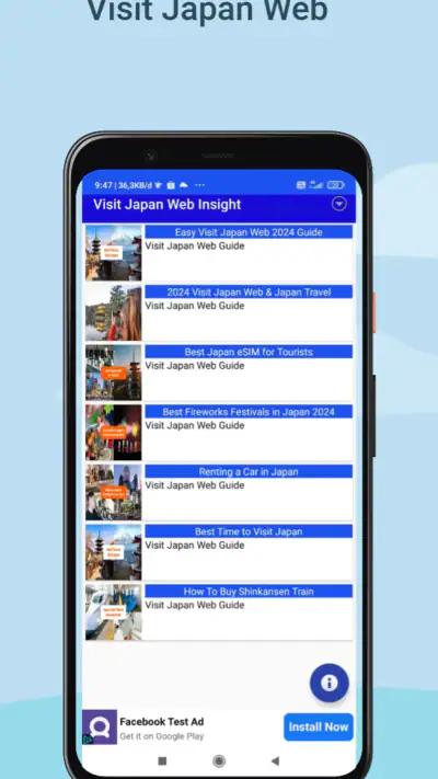 Visit Japan Web Info screenshot 1