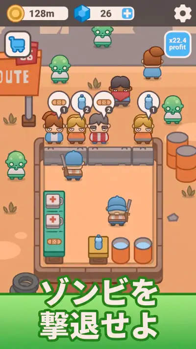 Wasteland Trade: 放置ゾンビ screenshot 1