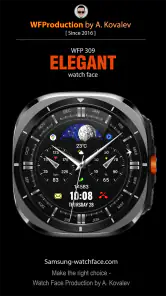 WFP 309 Elegant watch face screenshot