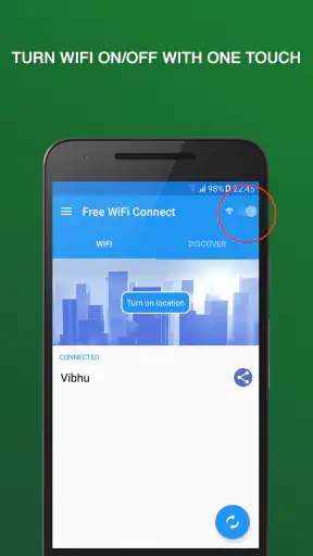 Wifi 接続を開く screenshot 1