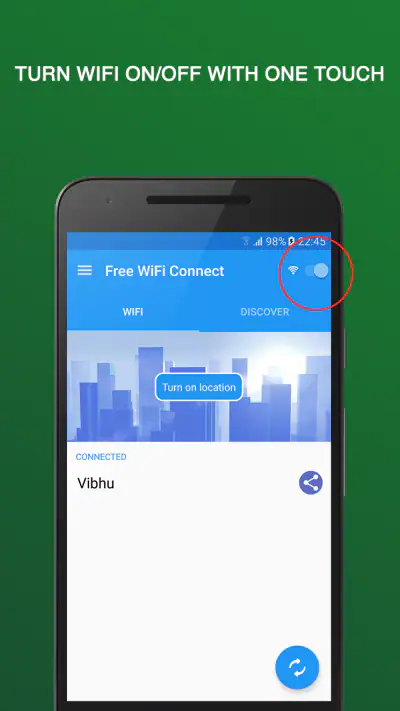 Wifi 接続を開く screenshot 1