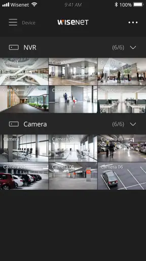 Wisenet mobile screenshot 1