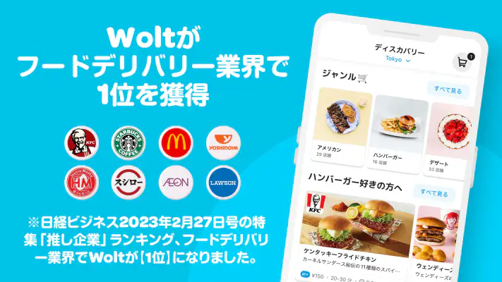 Wolt ウォルト：フードデリバリー/出前 screenshot 1